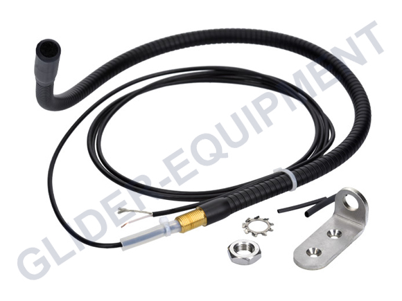 TQ-Avionics elektret zwanenhals microfoon 580mm zwart [SM4]